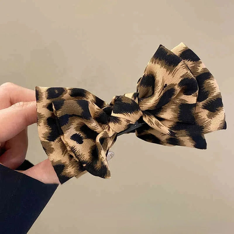 1pc Leopard Bow Hairpin