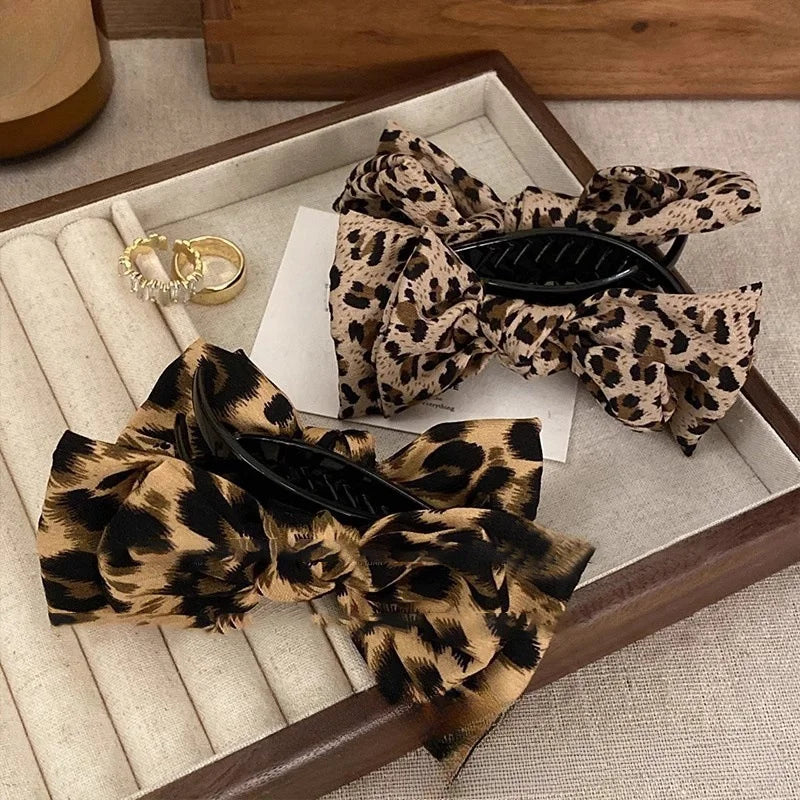 1pc Leopard Bow Hairpin