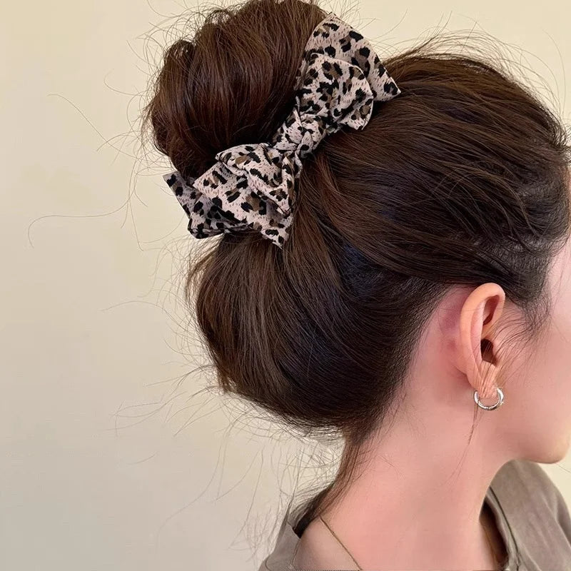 1pc Leopard Bow Hairpin